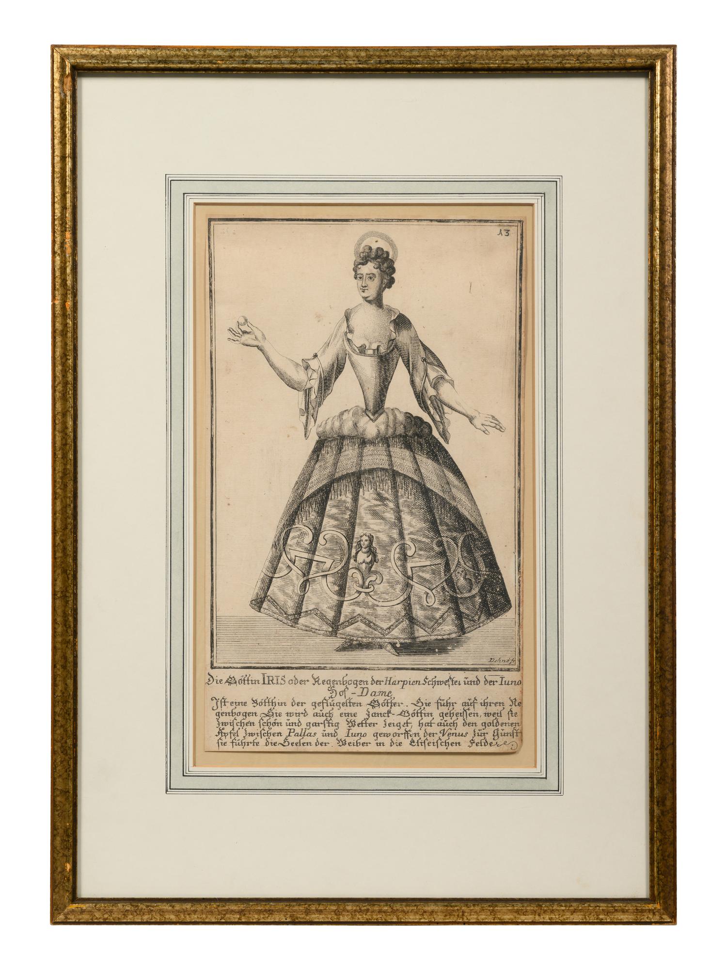 A Set of Eight Continental Costume Engravings by Johann Christoph Dehne (fl. 18th Century)