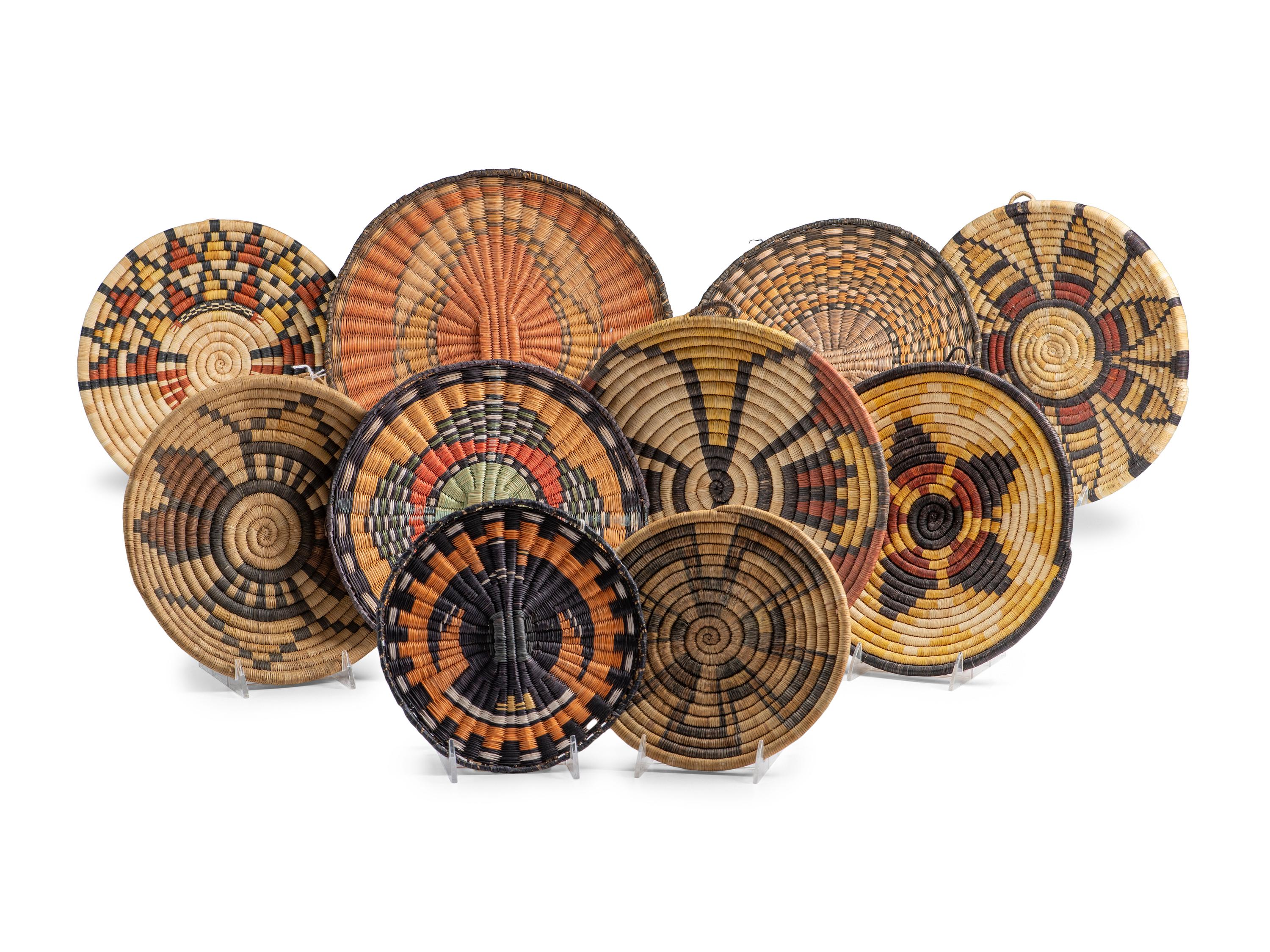 Hopi Second and Third Mesa Basketry Plaques