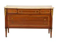 A Louis XVI Style Marble Top Gilt Metal Mounted Commode — 19th/20th Century