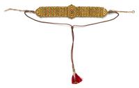 A Yellow Gold, Ruby, Emerald and Polychrome Enamel Necklace, East Indian, 102.70 dwts.