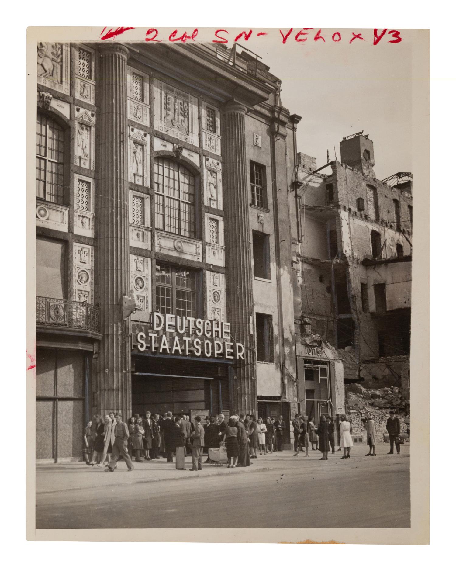 [20TH-CENTURY OPERA SINGERS]. A group of 6 photographs of opera singers from the 1940s, most signed and inscribed, comprising images of: