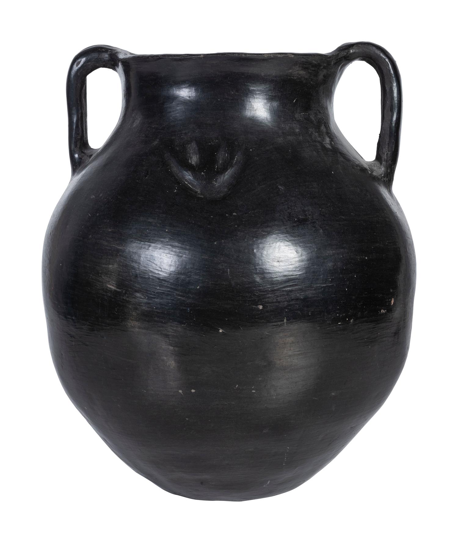 Santa Clara Blackware Pottery Jar