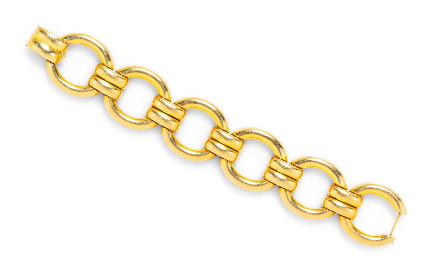 A 14 Karat Yellow Gold Bracelet,