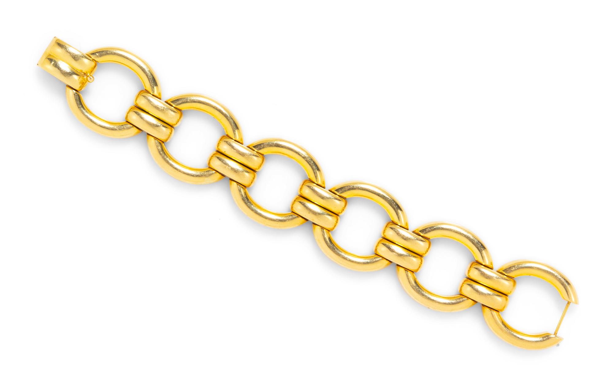 A 14 Karat Yellow Gold Bracelet,