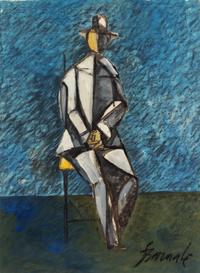 Duilio Barnabe, (Italian, 1914-1961), Pierrot, 1955