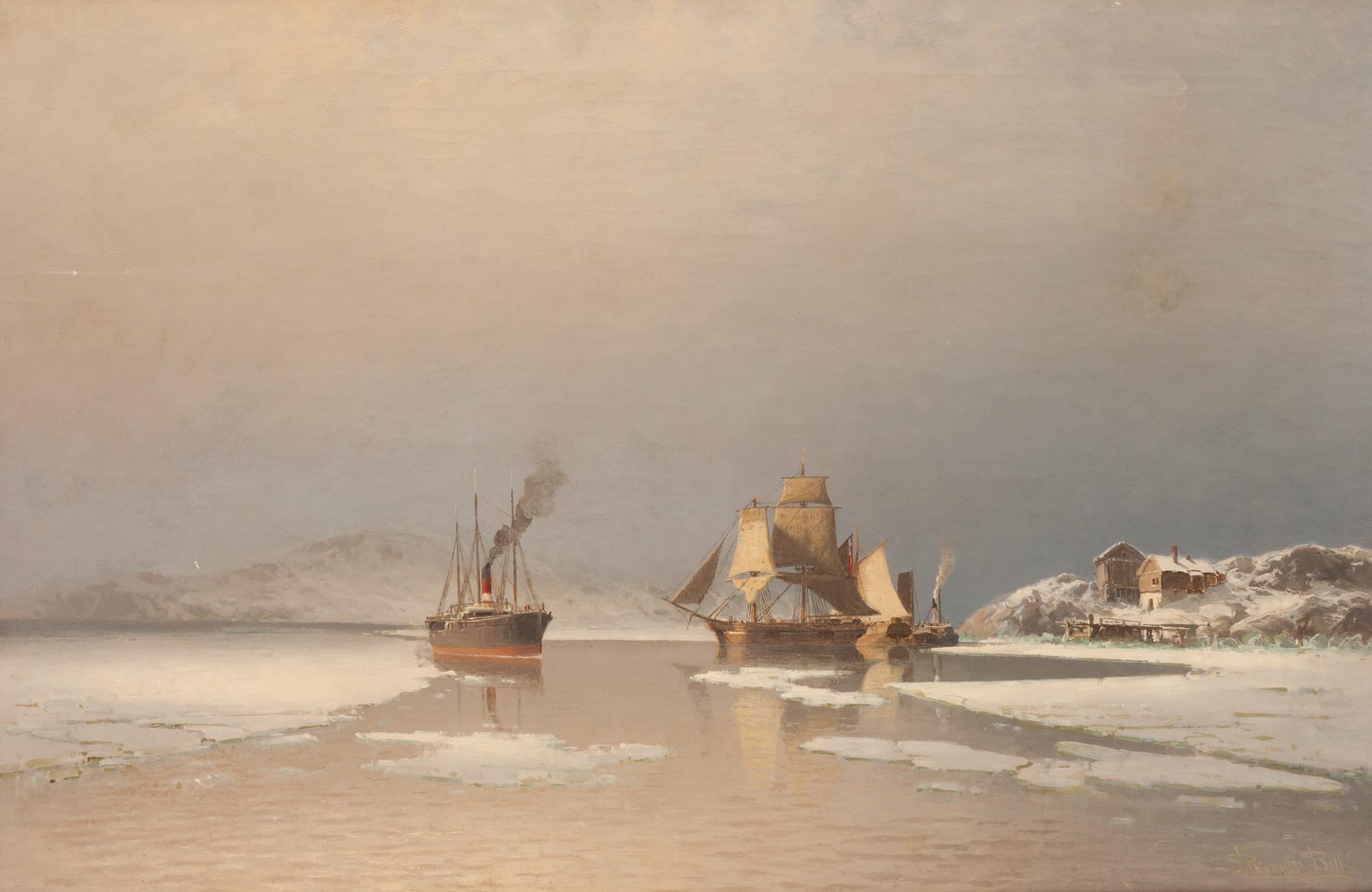 Norwegian Harbor Scene
