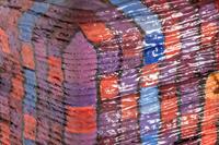 Untitled (Rainbow Window Pane Man in Kaleodescope Glasses)