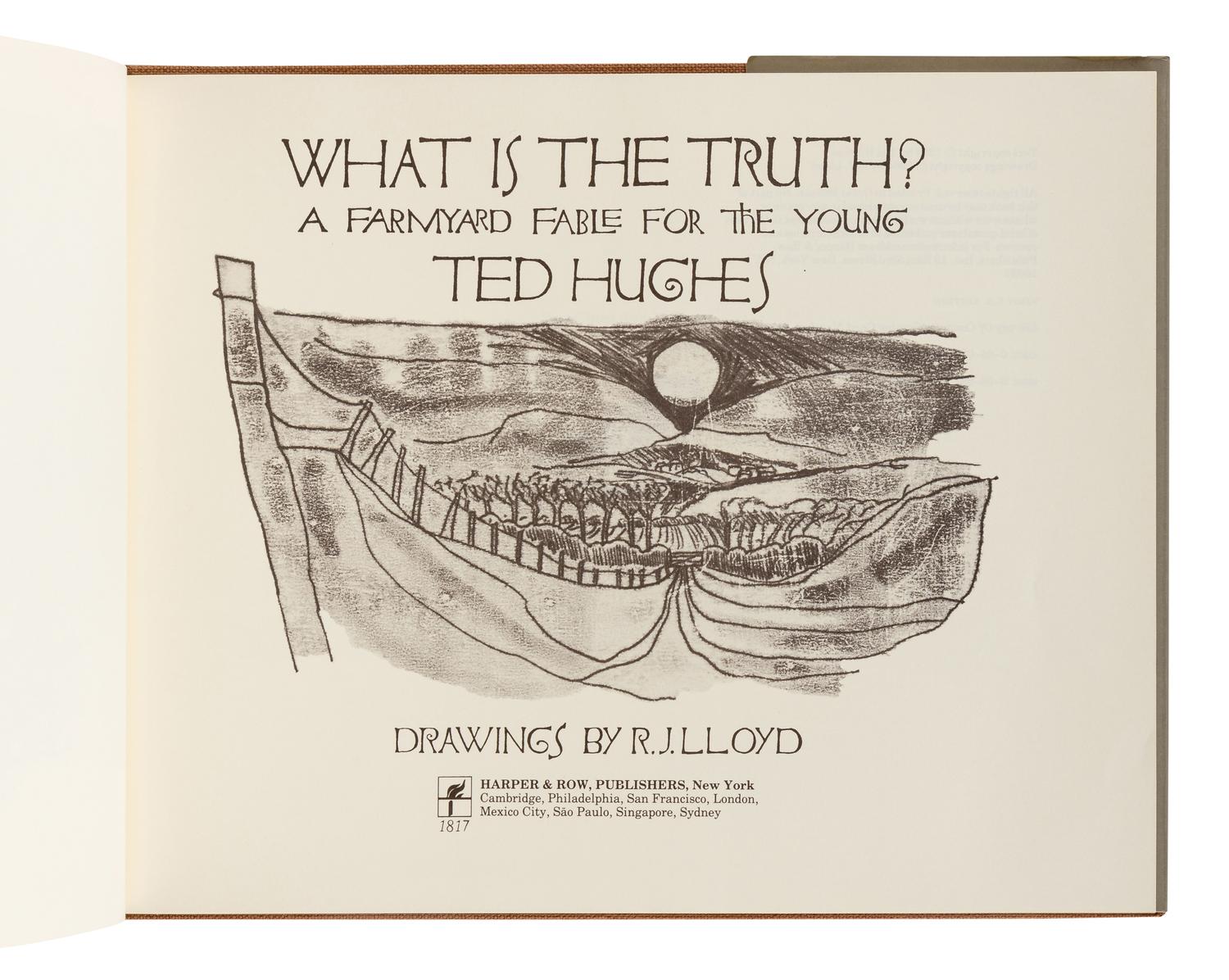 HUGHES, Ted (1930-1998). A group of 3 works by Hughes, ALL FIRST AMERICAN EDITIONS, comprising:
