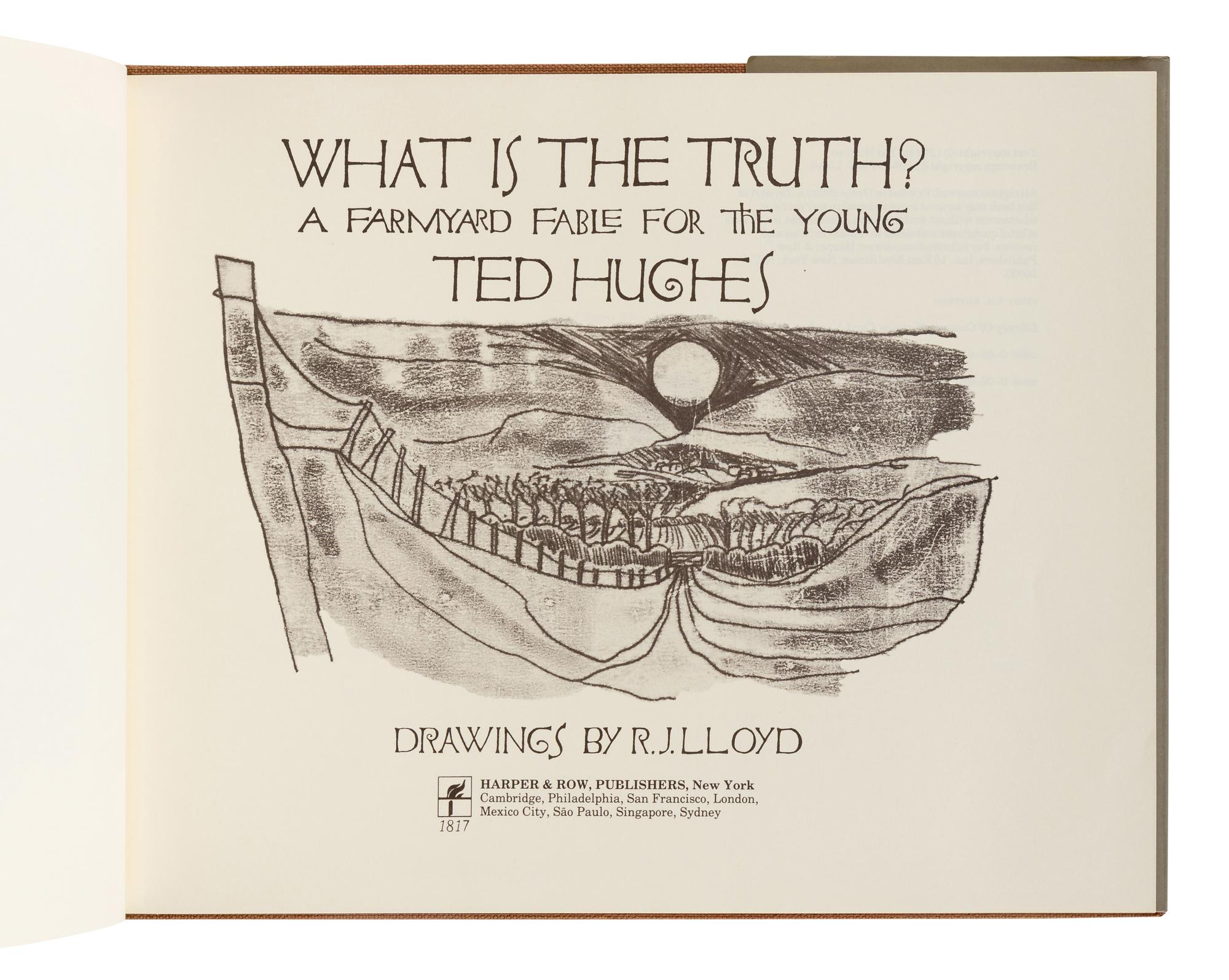 HUGHES, Ted (1930-1998). A group of 3 works by Hughes, ALL FIRST AMERICAN EDITIONS, comprising: