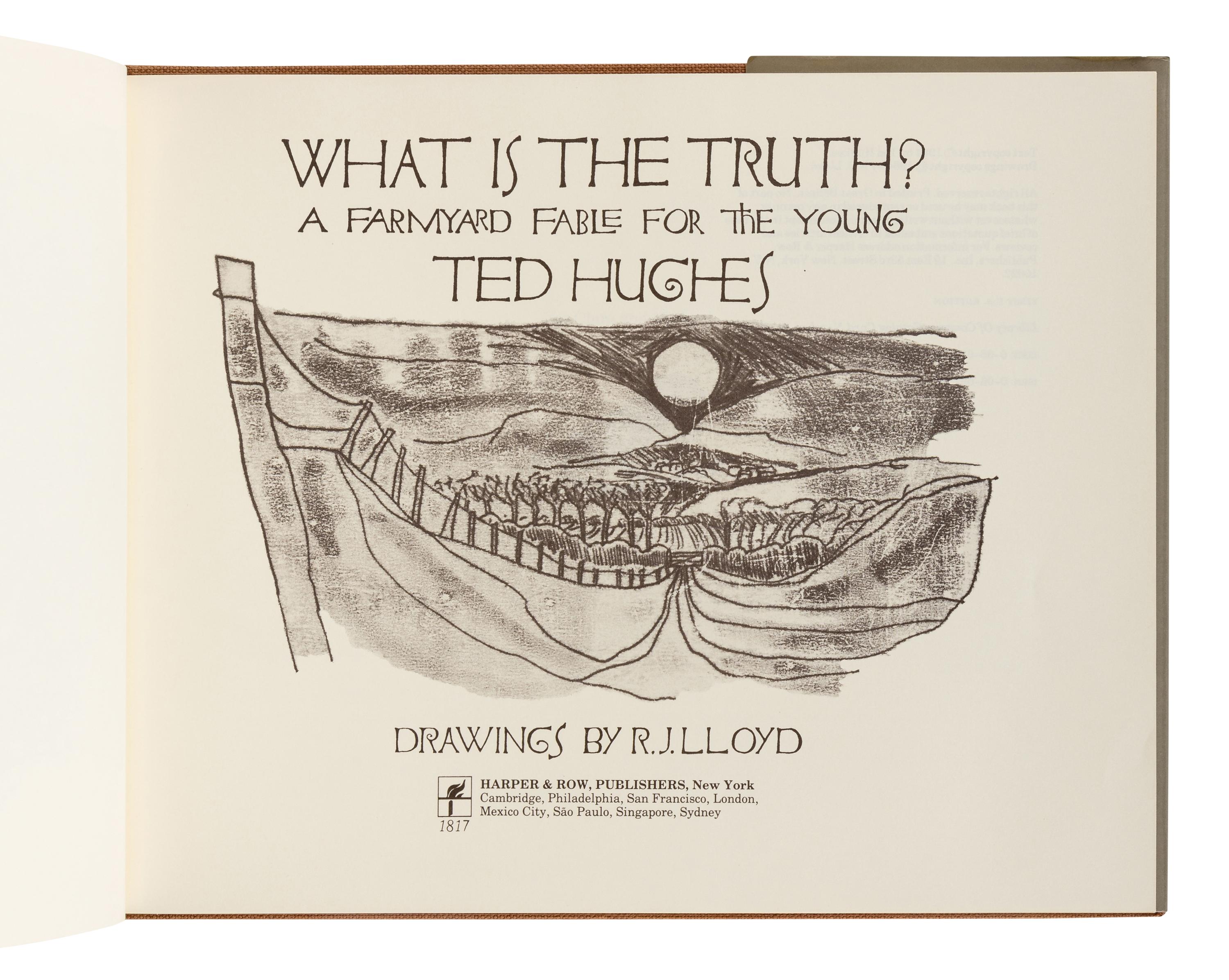 HUGHES, Ted (1930-1998). A group of 3 works by Hughes, ALL FIRST AMERICAN EDITIONS, comprising: