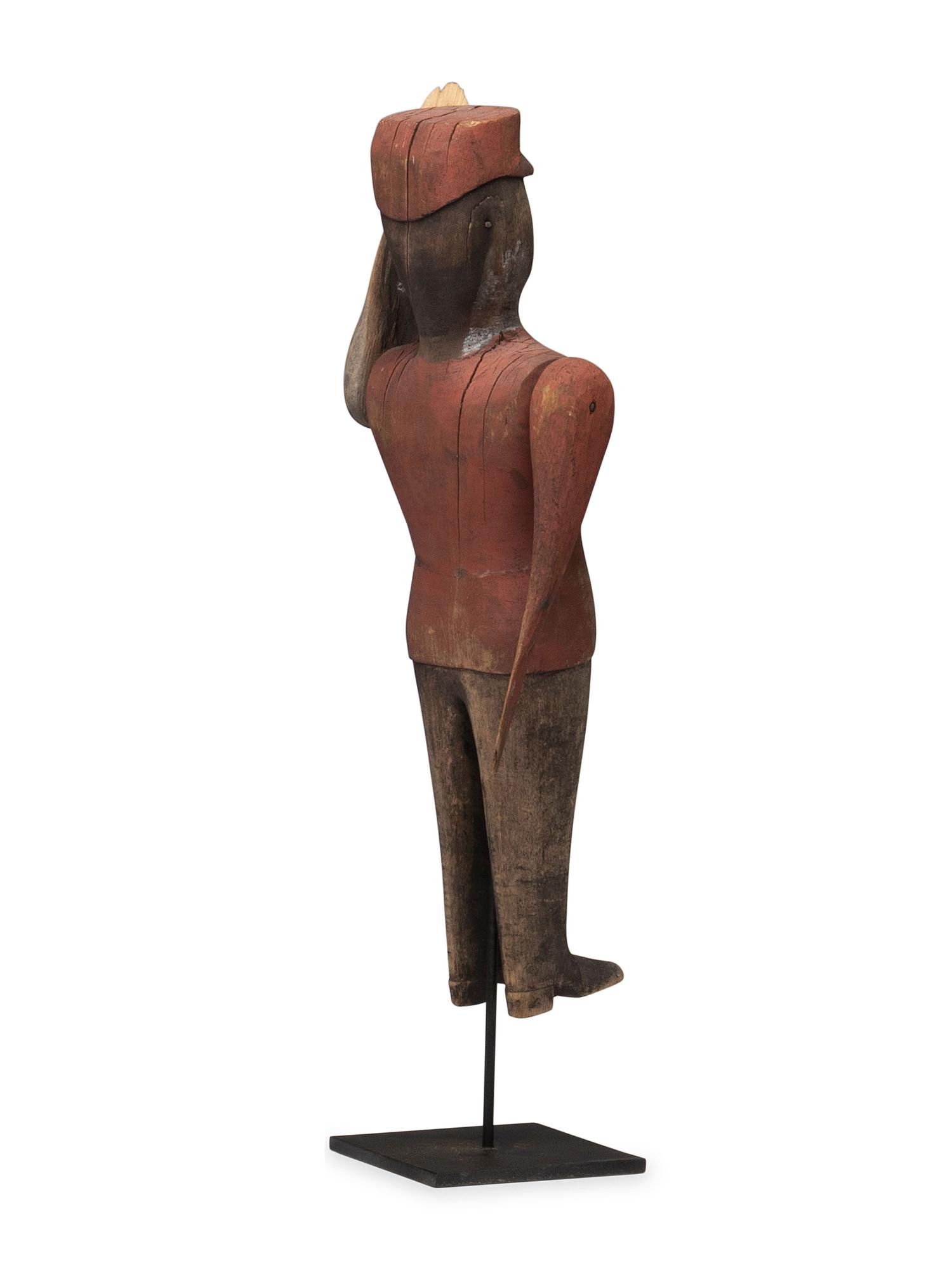 A Carved and Painted Wood Whirligig