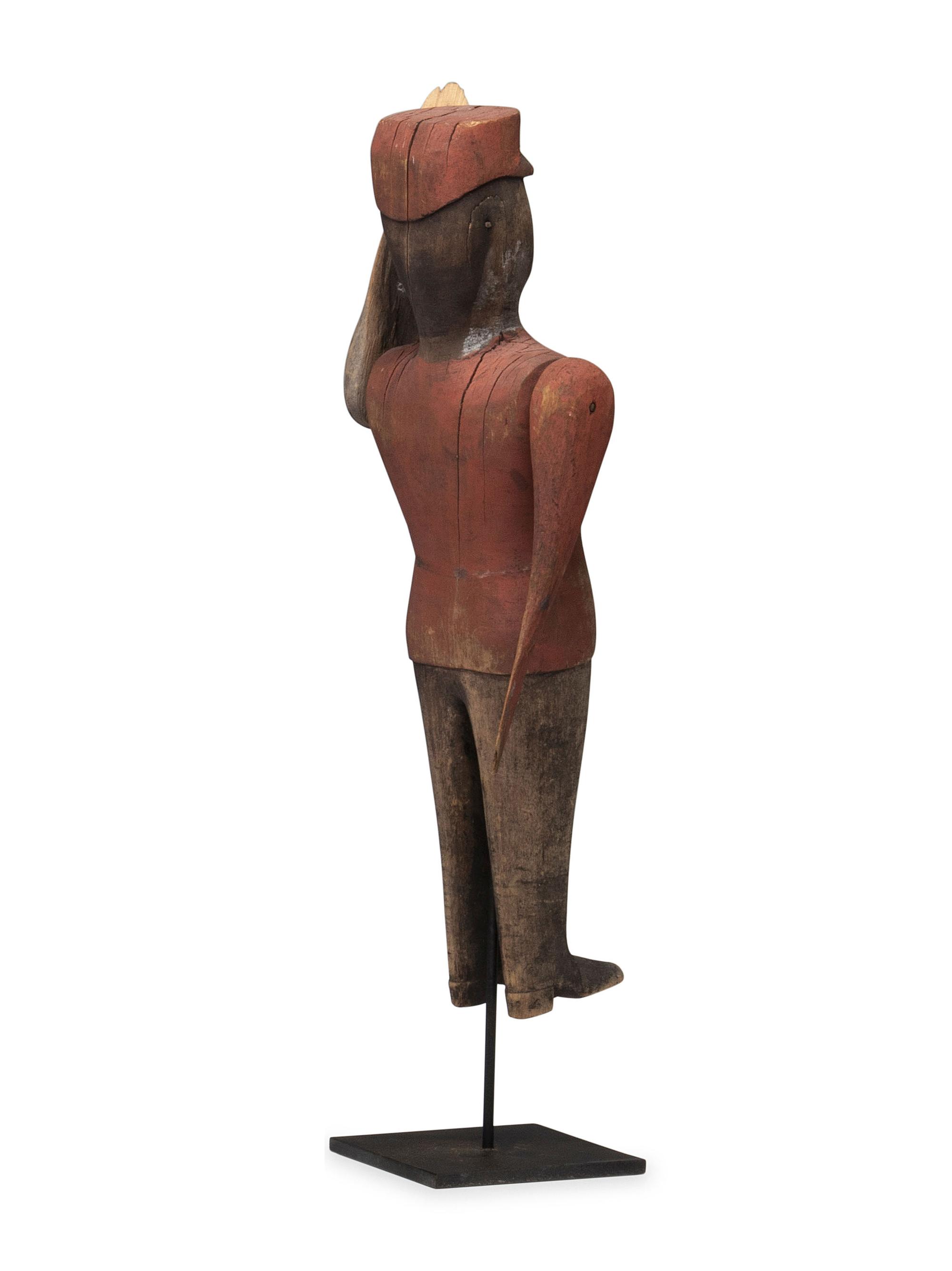 A Carved and Painted Wood Whirligig