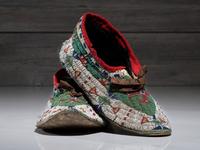 Sioux Beaded Hide Moccasins