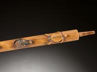 Standing Rock Figural Pipe with Catlinite Bowl