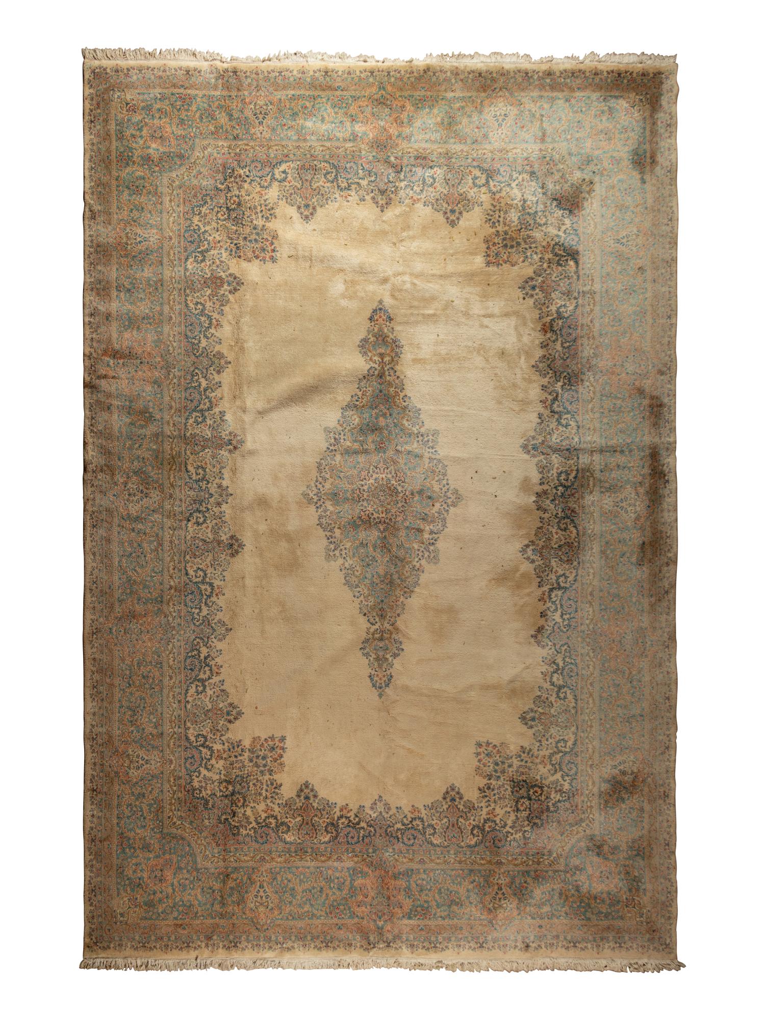 A Kirman Wool Rug