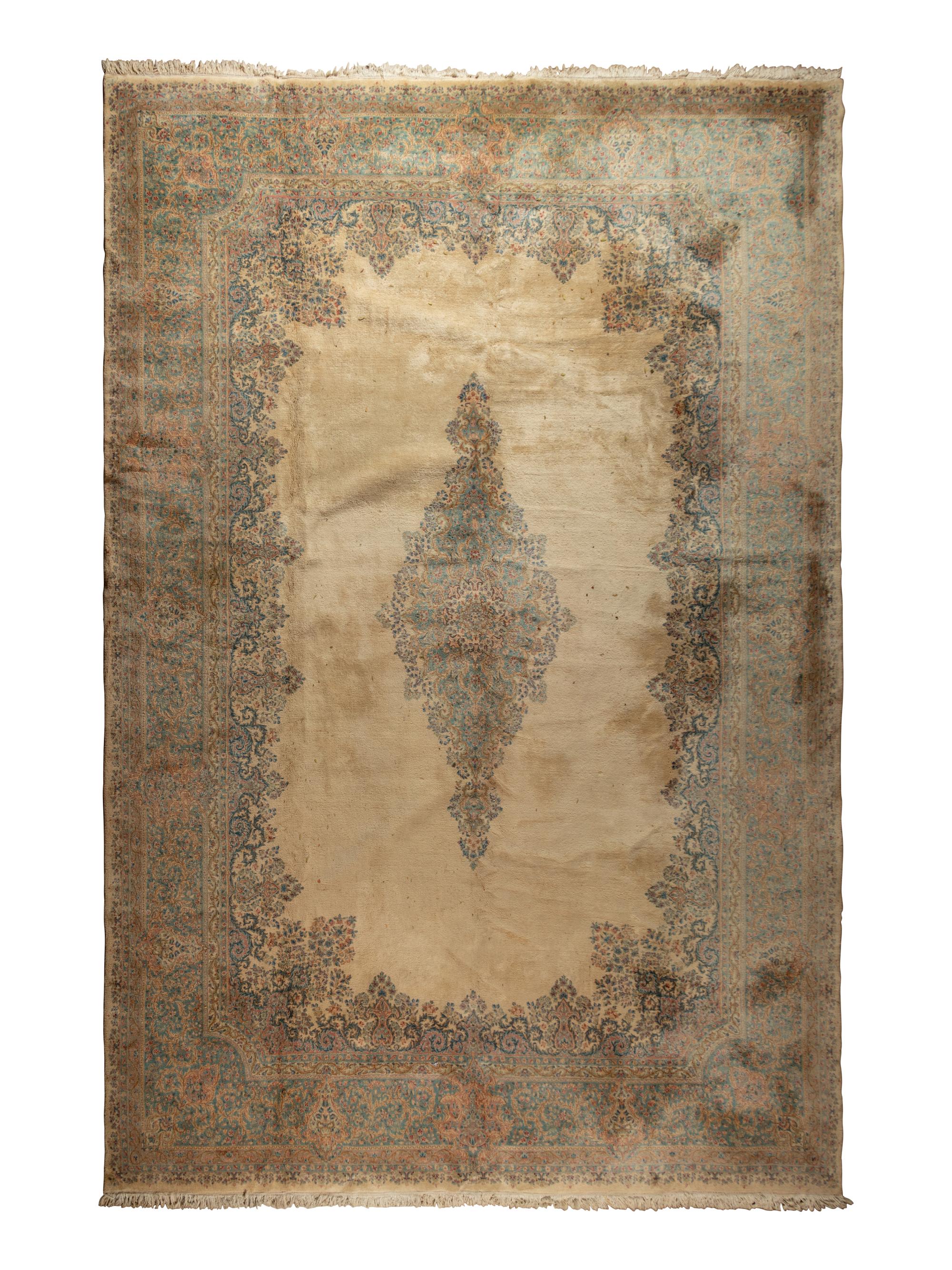 A Kirman Wool Rug