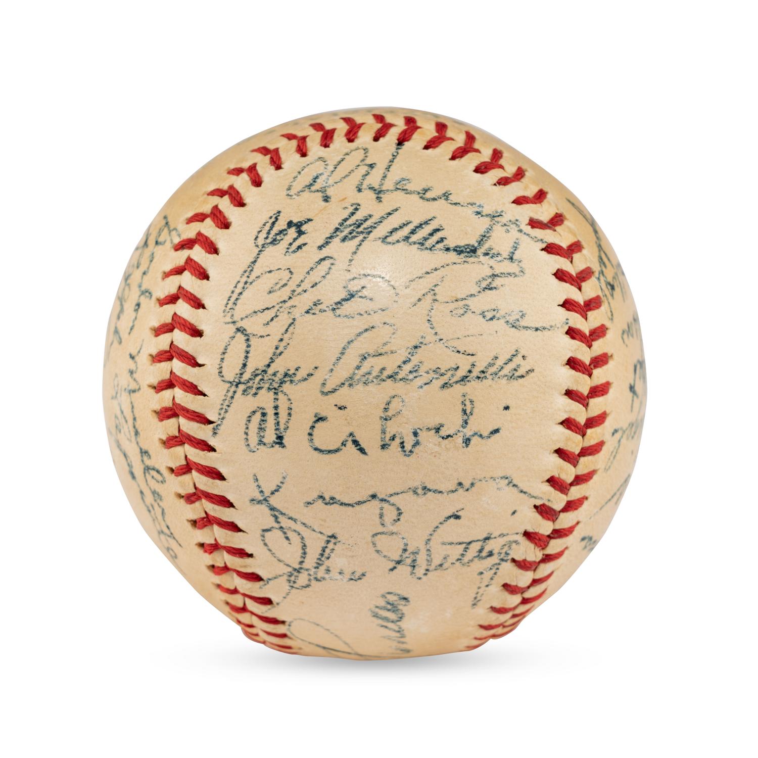 A 1947 Baltimore Orioles Team Signed Autograph Baseball