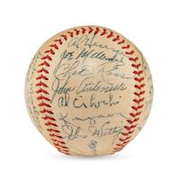 A 1947 Baltimore Orioles Team Signed Autograph Baseball