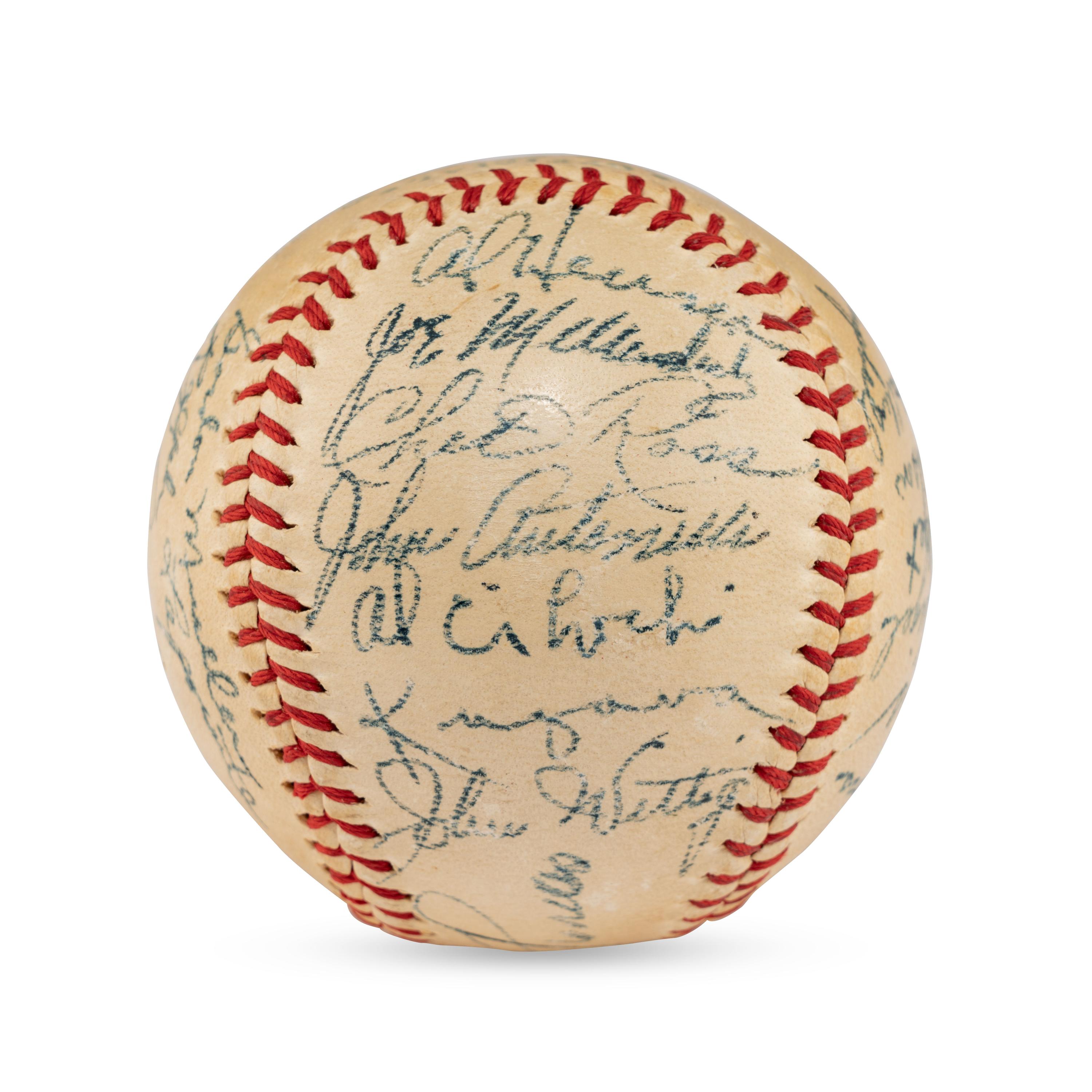 A 1947 Baltimore Orioles Team Signed Autograph Baseball