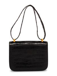 Hermès Constance 23 Shoulder Bag Shiny Black Crocodile