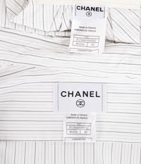 Chanel Cotton Pinstripe Shirt Dress and Shrug, Cruise 2001