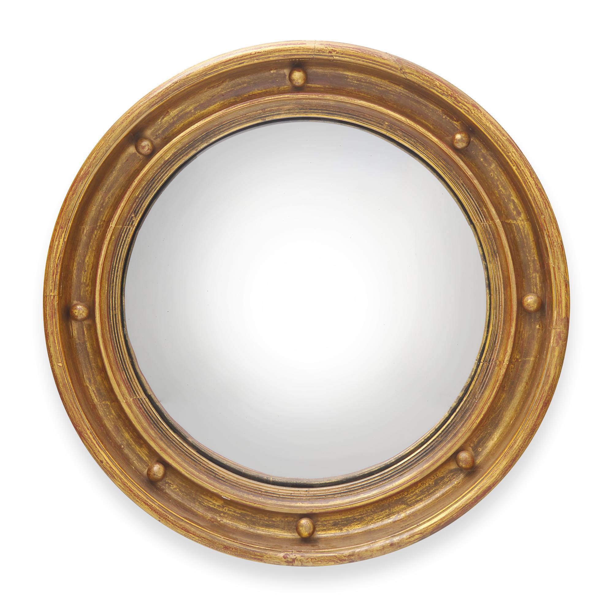 A Regency Giltwood Bullseye Mirror