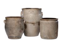 Three Stoneware Crocks by Scarce Ohio Makers