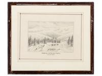 [WESTERN AMERICANA]. Camp at Donner Lake. Nov. 1846 and Arrival of Relief Party. Feb. 18th 1847.