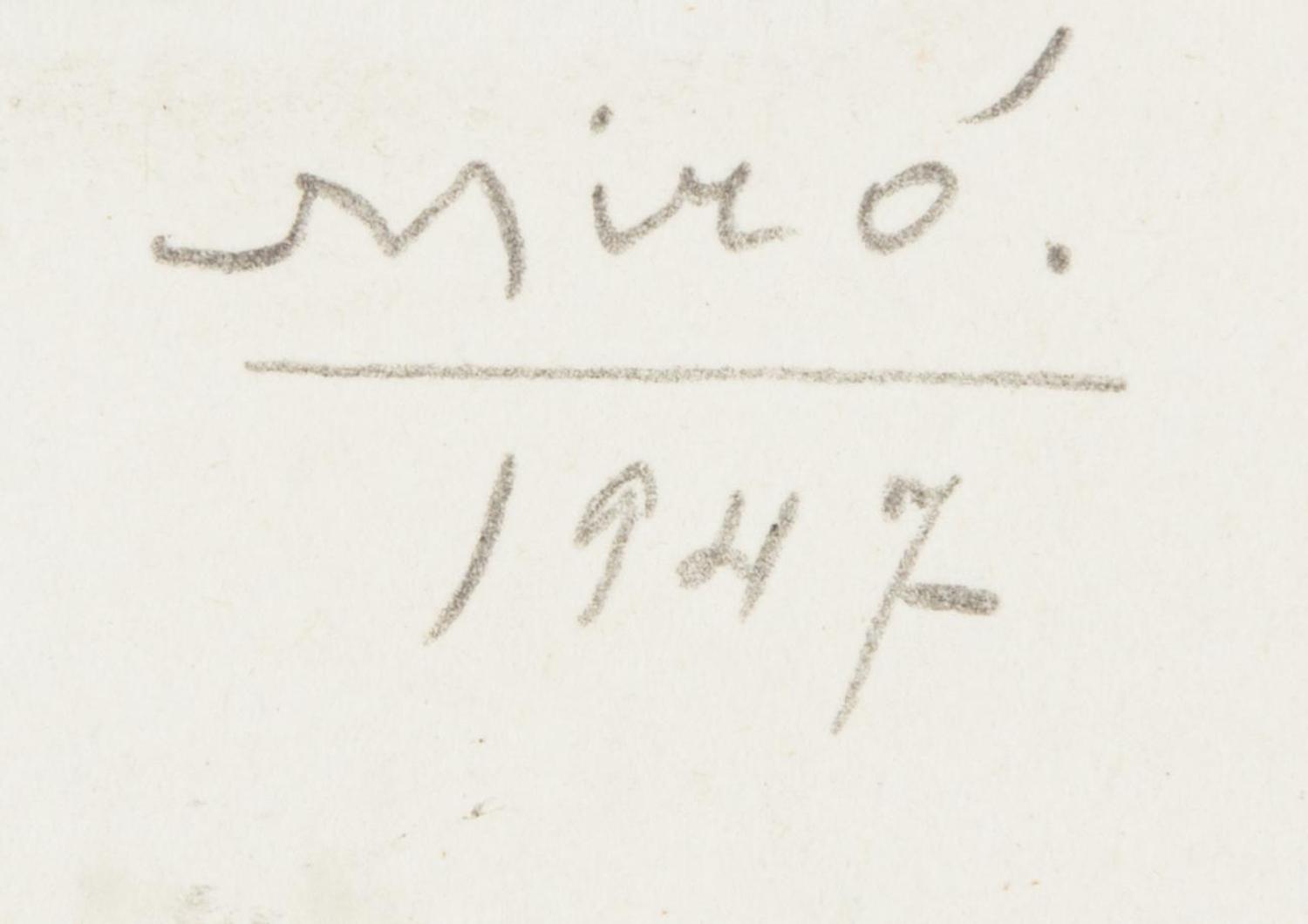 One Plate (from the Prints of Joan Miro )