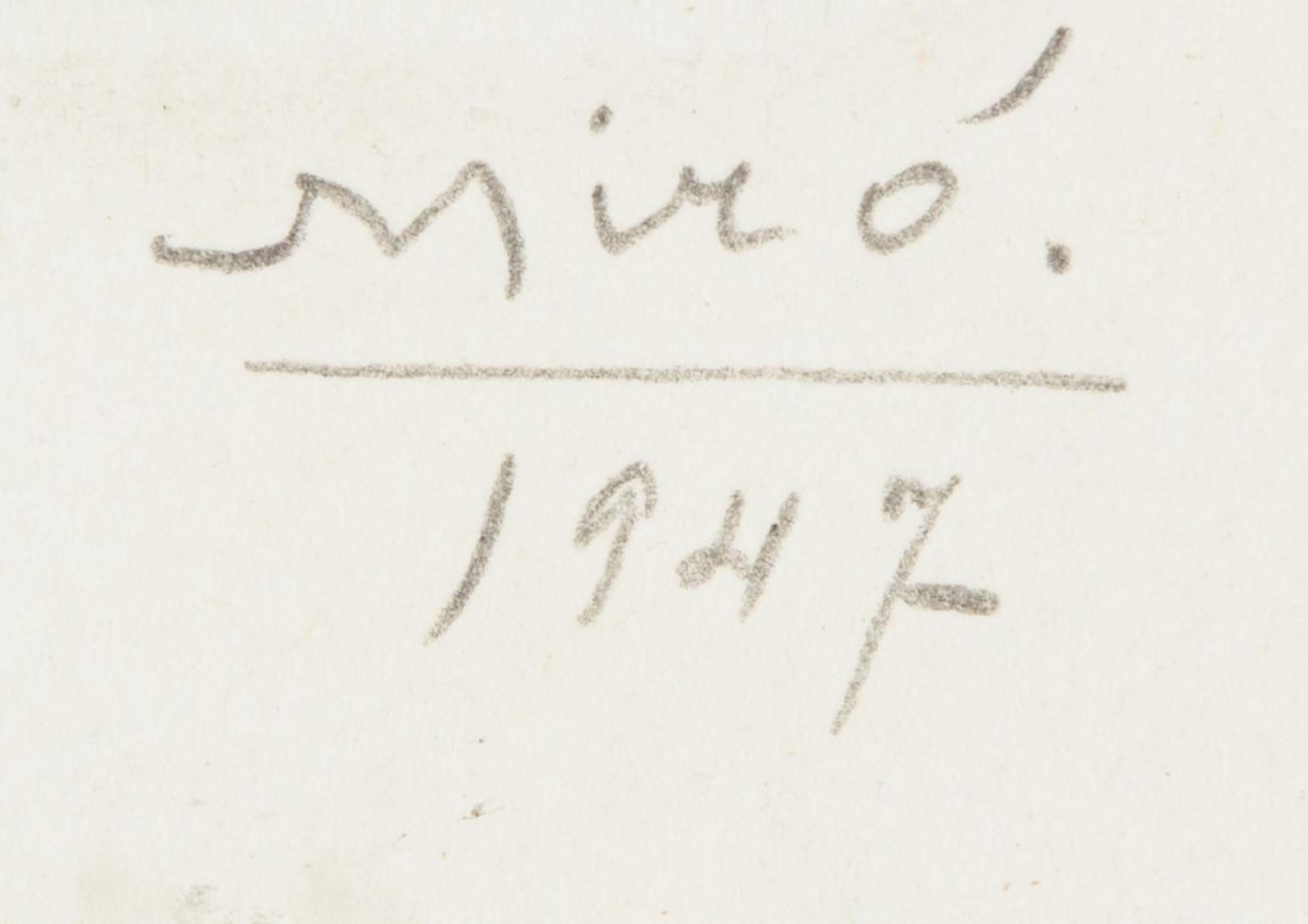 One Plate (from the Prints of Joan Miro )