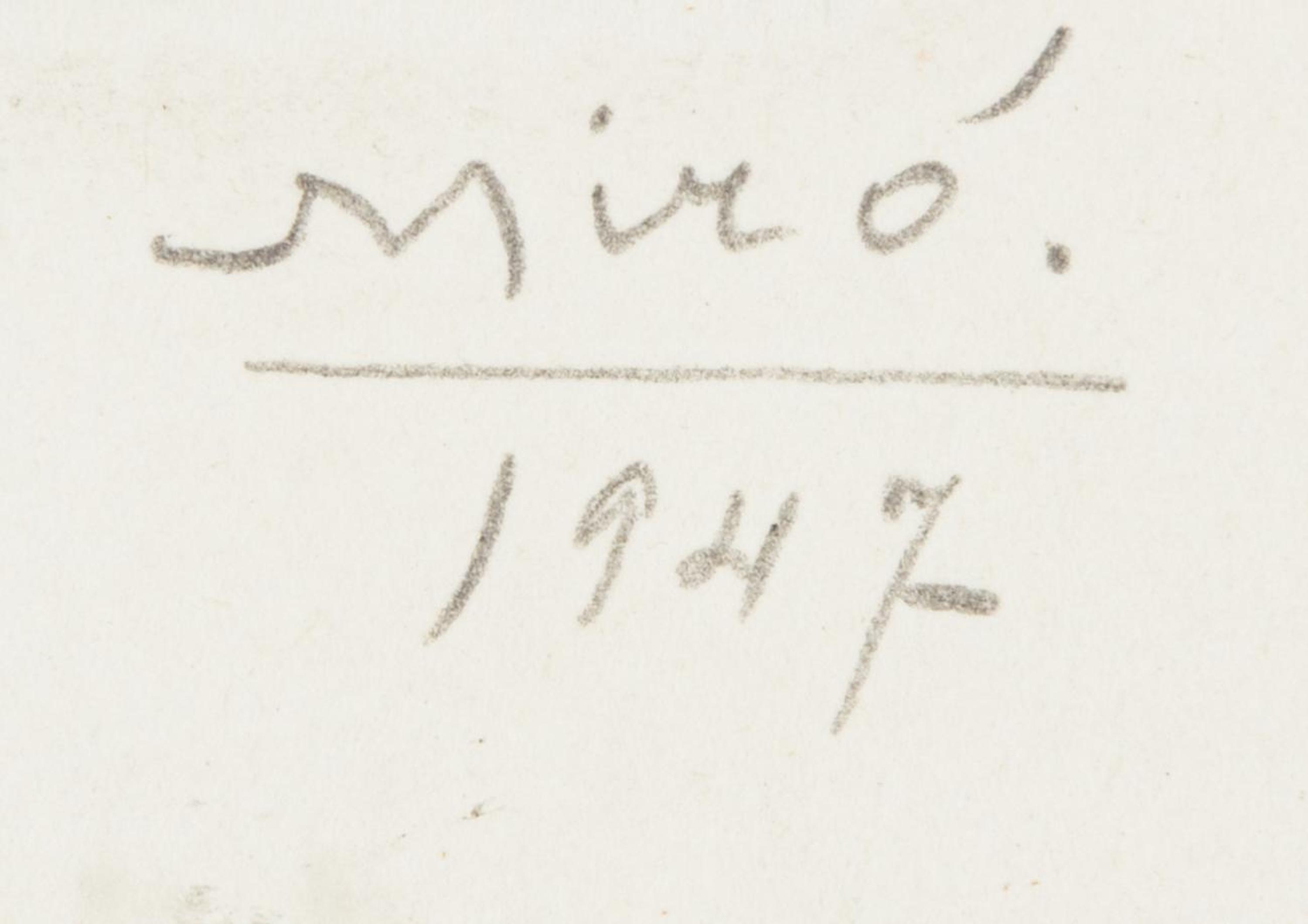 One Plate (from the Prints of Joan Miro )