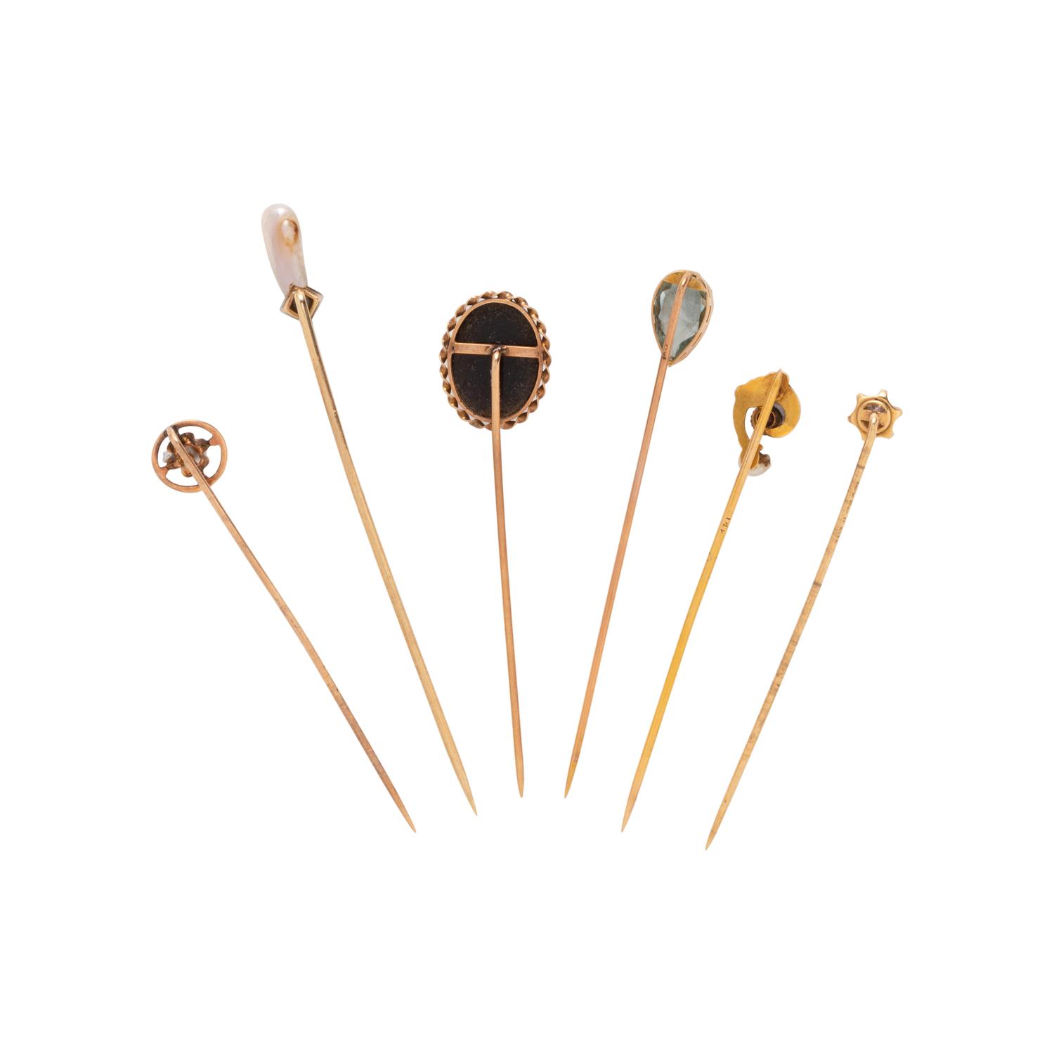 COLLECTION OF ANTIQUE STICK PINS