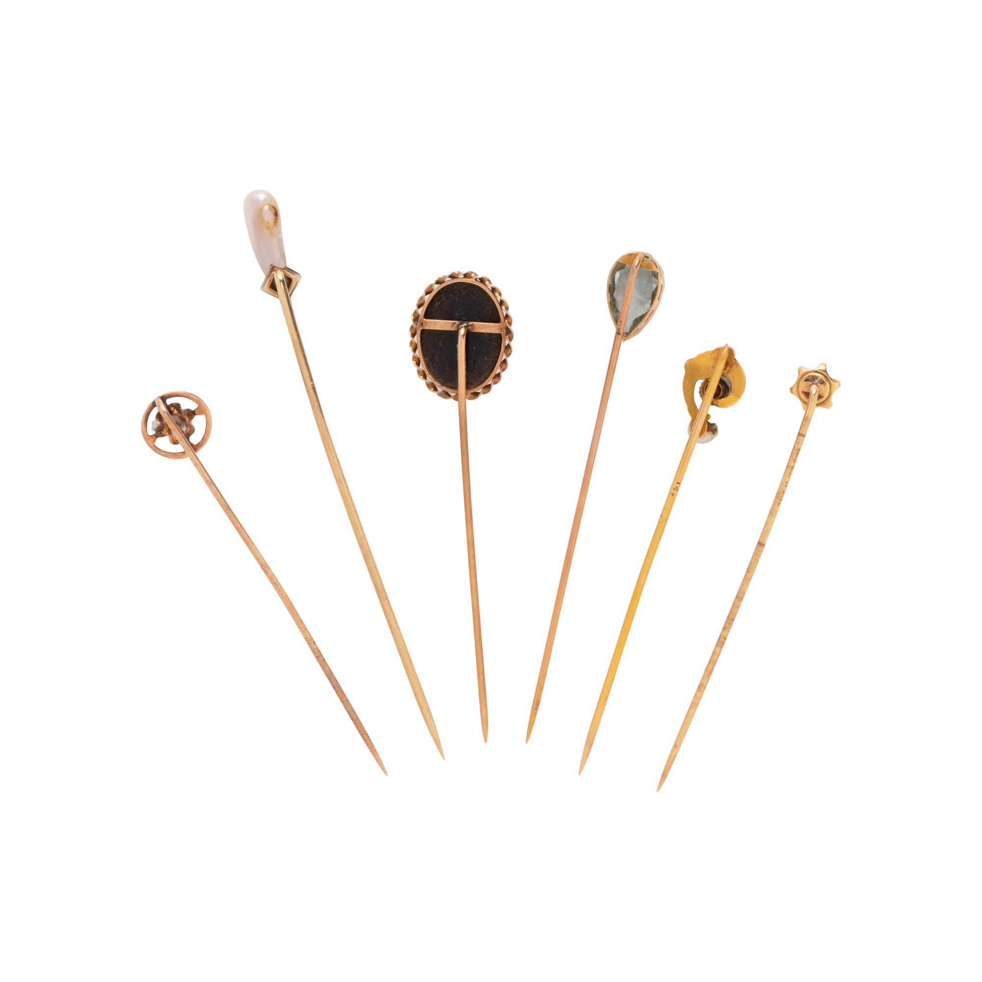 COLLECTION OF ANTIQUE STICK PINS