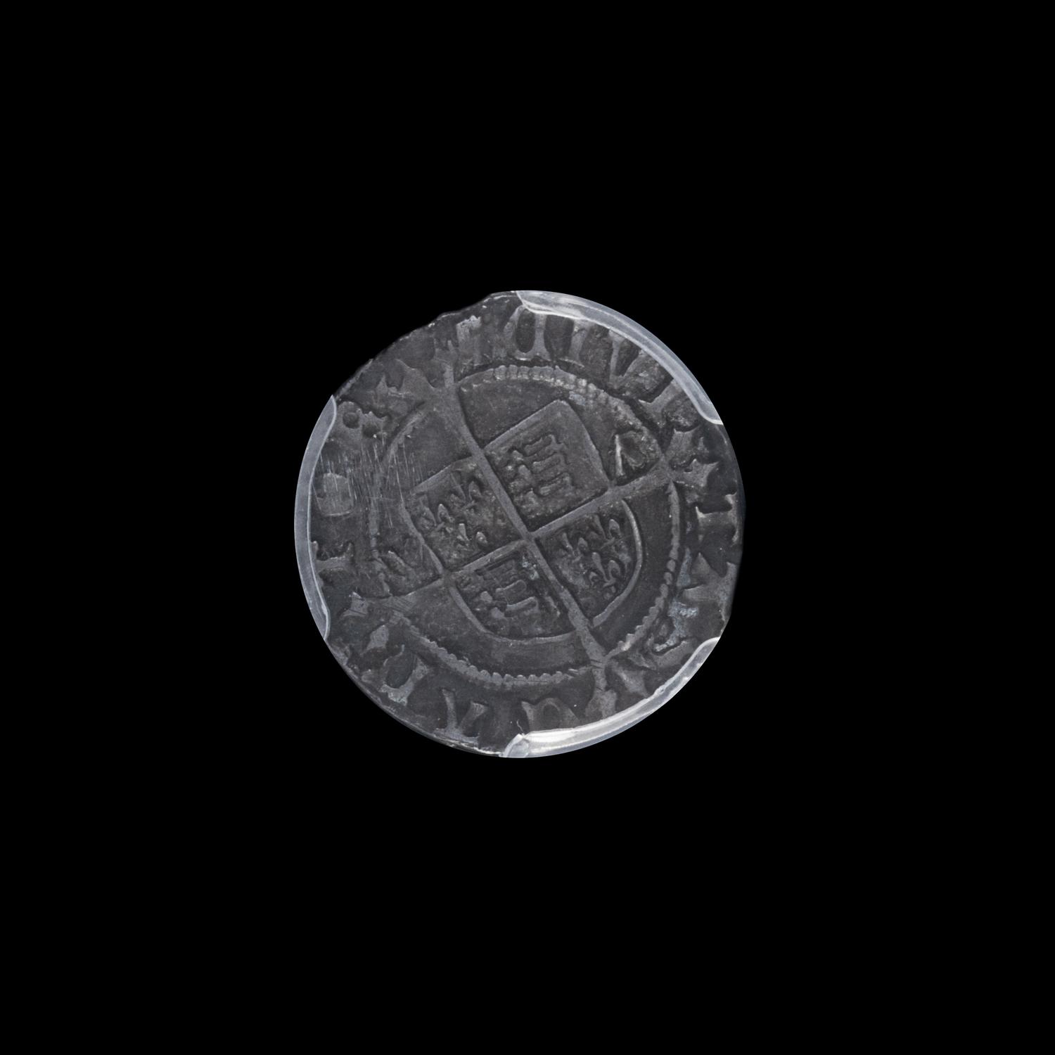 MEDIEVAL: Henry VIII Silver Half-Groat (1526-32) — PCGS GRADED XF40.