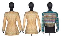 Three Mary McFadden Quilted Silk Jackets