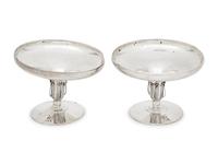 A Pair of American Silver Compotes