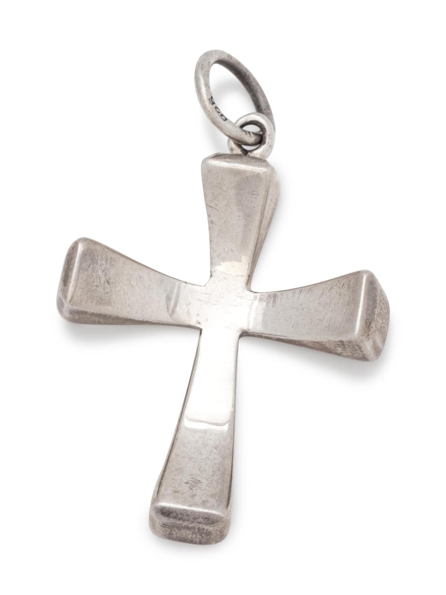 A Sterling Silver Cross Pendant, German,