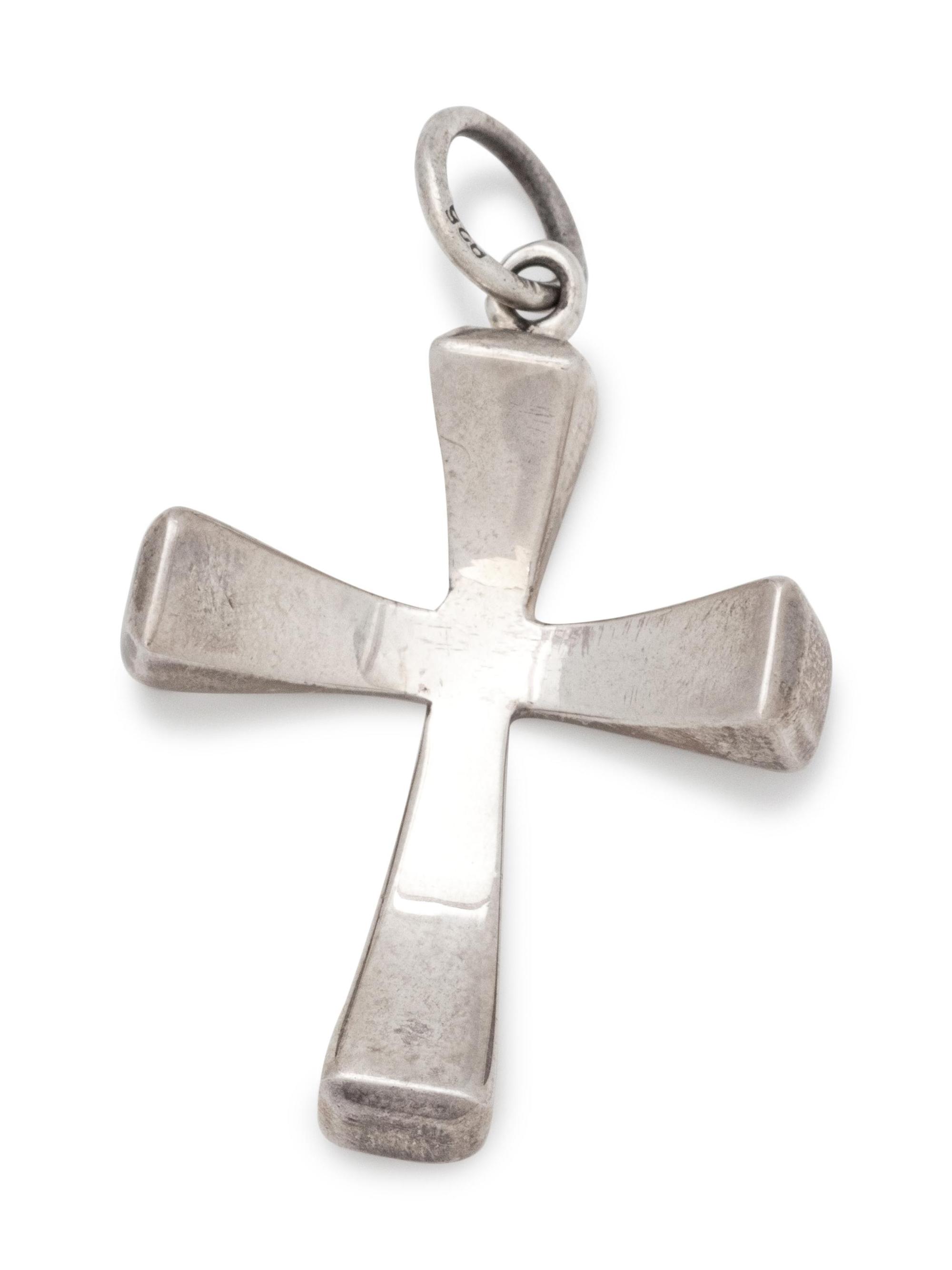 A Sterling Silver Cross Pendant, German,