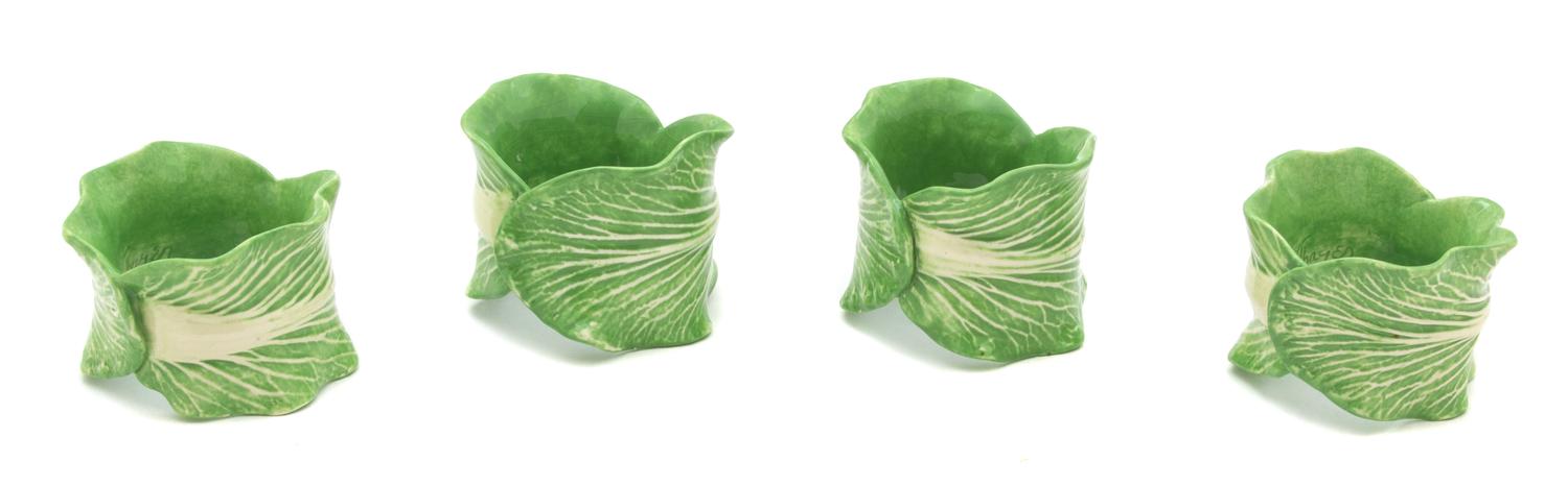Twelve Dodie Thayer Lettuce Ware Napkin Rings Diameter 2 1/4 inches. — 20TH CENTURY