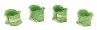 Twelve Dodie Thayer Lettuce Ware Napkin Rings Diameter 2 1/4 inches. — 20TH CENTURY
