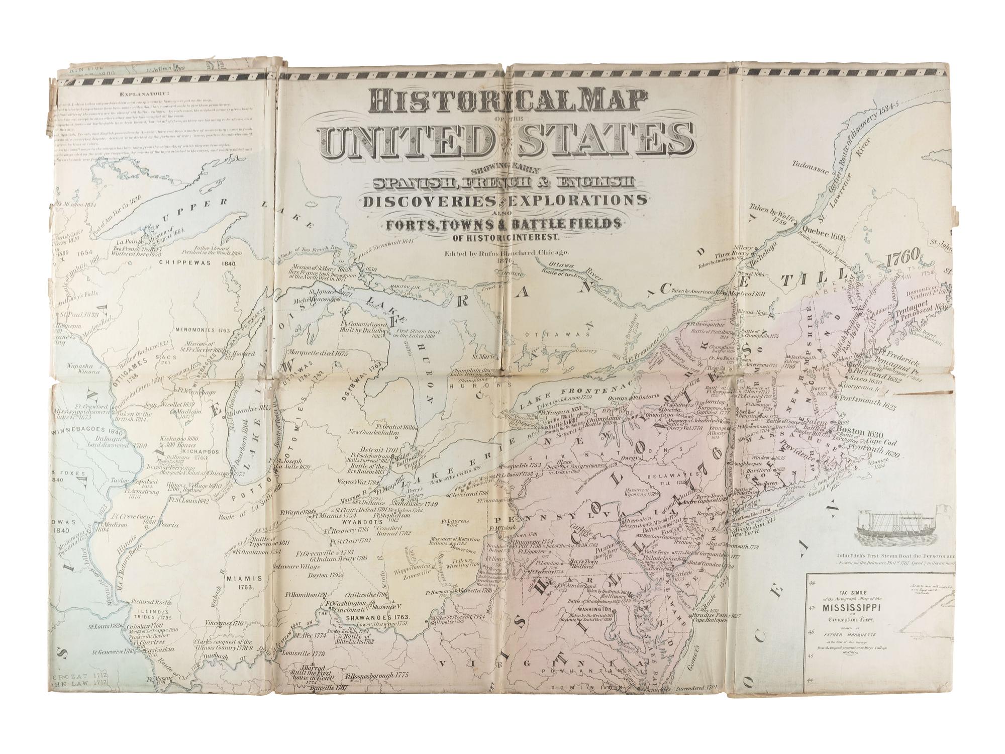 [MAPS & ATLASES]. BLANCHARD, Rufus (1821-1904), editor.