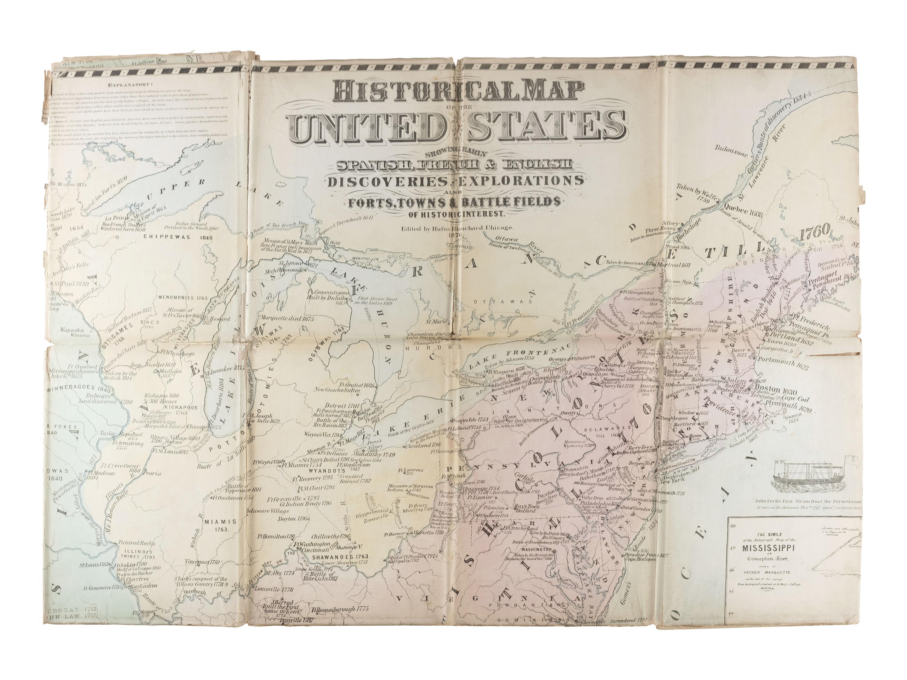 [MAPS & ATLASES]. BLANCHARD, Rufus (1821-1904), editor.