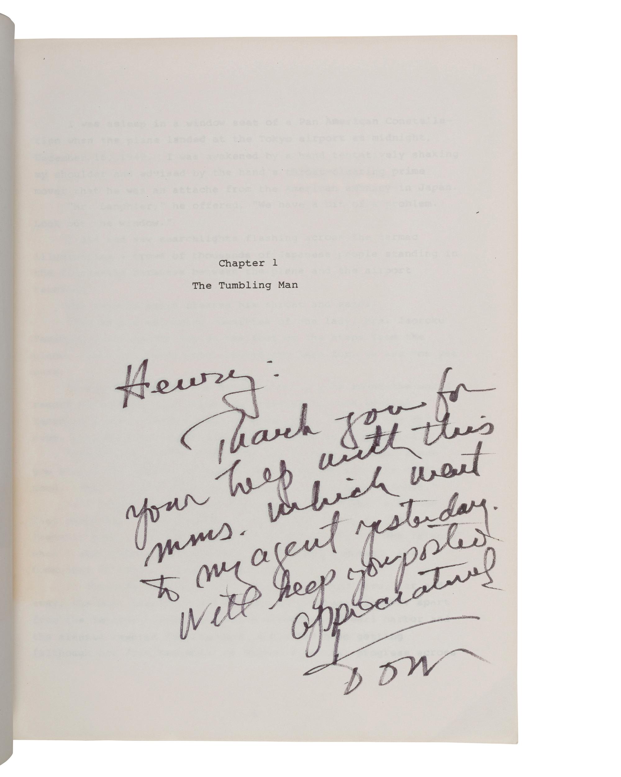 [WORLD WAR II]. LANPHIER, Jr. Col. Thomas G. (1915-1987). "At All Costs Reach and Destroy." Autographed typescript detailing experiences of the "ace" credited with shooting down the plane of Admiral Isoroku Yamamoto.