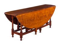 A William and Mary Style Drop-Leaf Gate-Leg Table