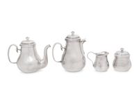 A Christofle Silver-Plate Five-Piece Tea and Coffee Service