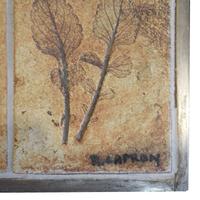 A Pair of Mid-Century Steel and Tile Tables by Roger Capron 14.25" W x 16.25" D x 11.5" H — France, Circa 1960