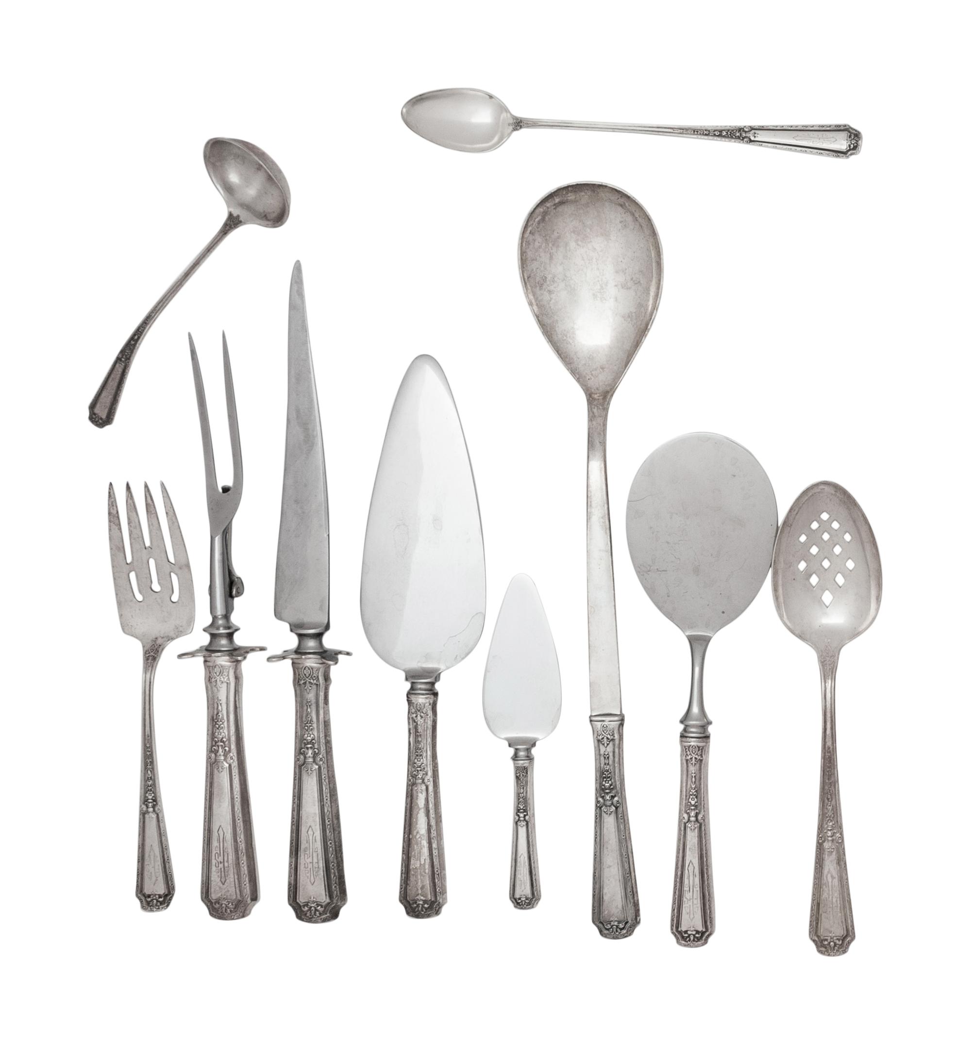 An American Silver Flatware Service