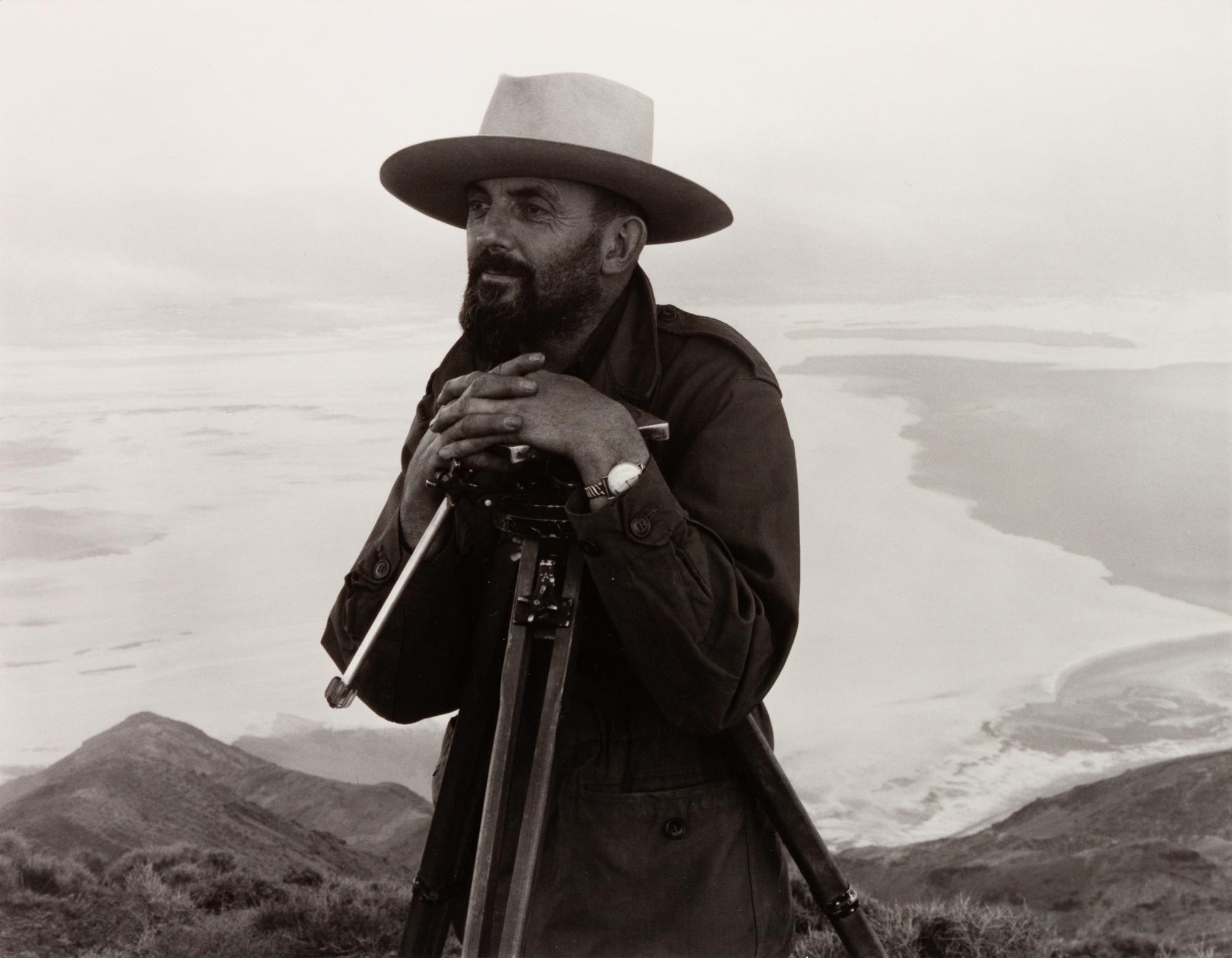A pair of photographs ( Buckminster Fuller, Black Mountain College, 1948 (printed 1990); Ansel Adams, Death Valley, 1947 (printed 1990))
