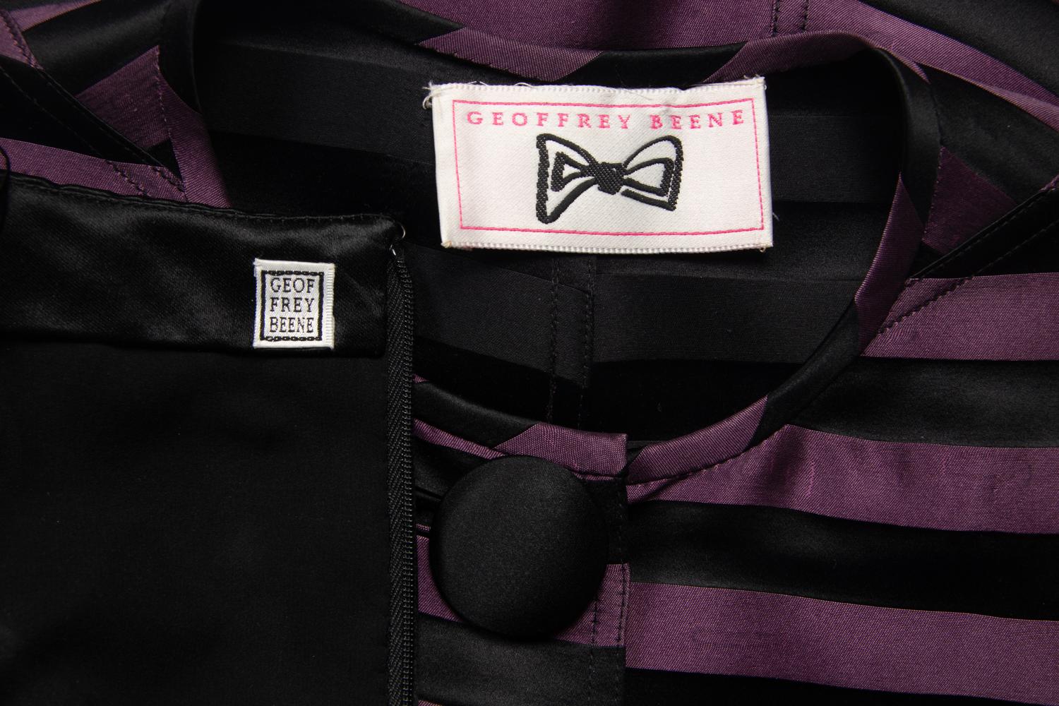 Geoffrey Beene Purple and Black Ensemble