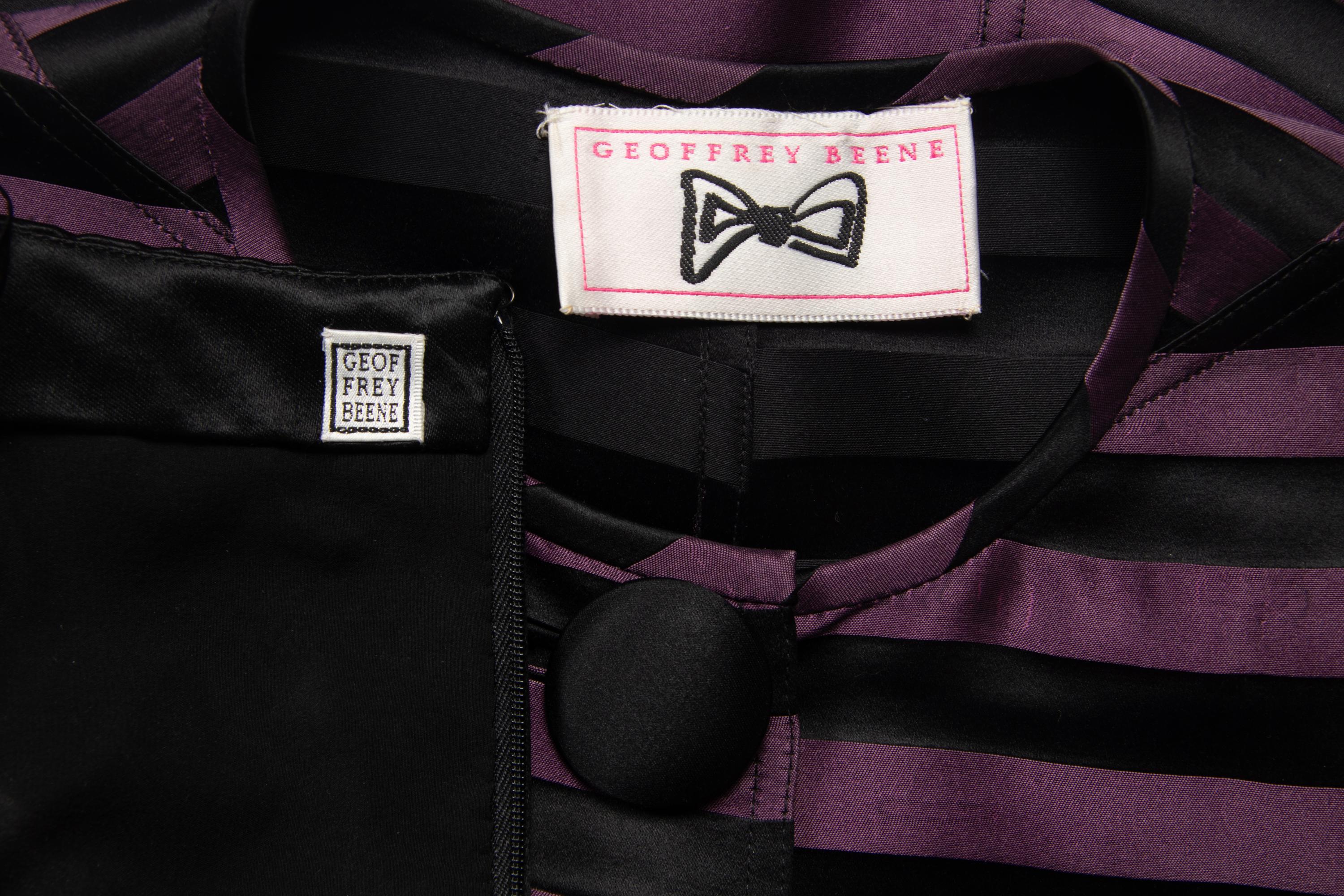 Geoffrey Beene Purple and Black Ensemble